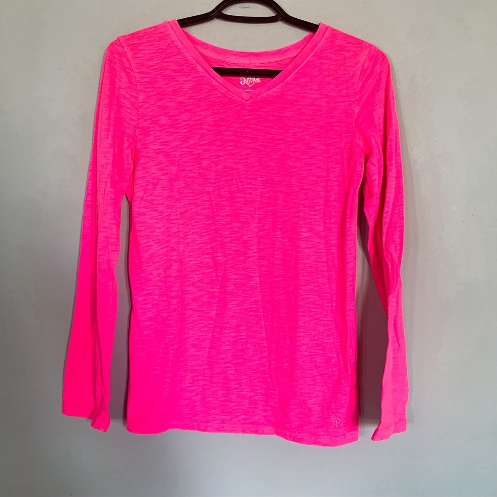 Justice • V-Neck Long Sleeved Tee